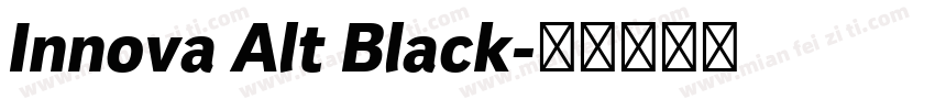 Innova Alt Black字体转换